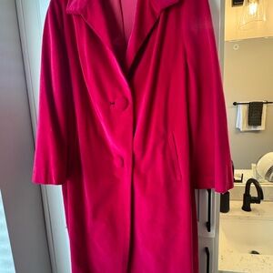 1960s Pink Velvet Coat - ILGWU